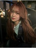 【 レイヤー × ロング × オレンジベージュ 】浅野美紀