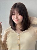 ボブ／レイヤーカット／グレージュカラー／表参道