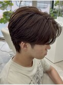 ニュアンスセンターパート ニュアンスパーマ 熊本メンズカット