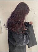 小川/ブリーチなしwカラーレイヤーカットピンクラベンダー