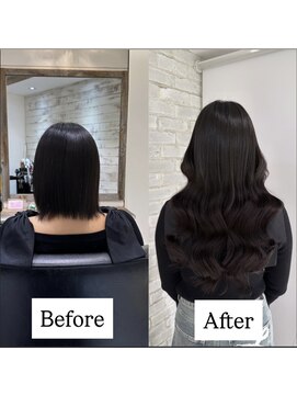 リゼル シブヤ(RISEL SHIBUYA) エクステってバレないくらい自然なロングヘアにイメチェン！