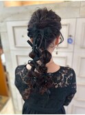 編み下ろしツインテール