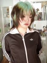 クペウヘイヴン(cope'u HAVEN)&nbsp;原宿/ウルフカット レイヤー デザインカラー ルーツカラー
