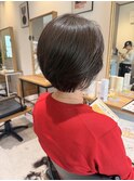 【朝のスタイルが楽ちんのショートヘア】