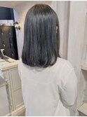 福山美容室caary切りっぱなし内巻きミディアム髪質改善30代40代