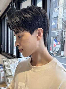 ハイプ メン 藤沢(HYPE MAN) センターパートメンズショートダウンパーマメンズカット