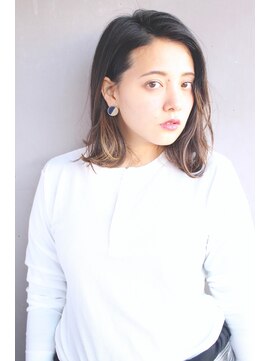 レンク(LENC) Coast.ナチュグラ×Aライン×暗髪×ドライウエット