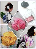 浴衣着付けヘアセット￥6200アレンジオビ結び
