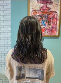 パープル×スモーキーグレー
