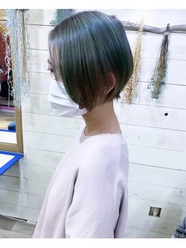 トーク 伊丹本店(TAL'KE) TAL'KE/アッシュグレー×ポイントグリーン_820