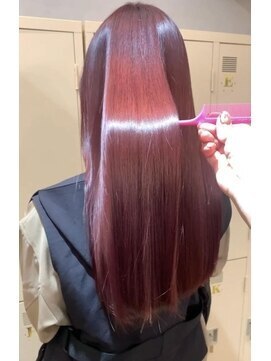 ワット 原宿店(W) 原宿髪質改善ベージュカラーブリーチなし韓国レイヤーハイライト