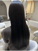 ミディアムヘア暗めカラーグランマッシュデザインカラー