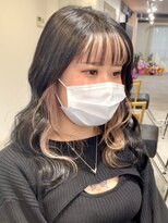 ツキ 横浜店(tuki) ミルクティーベージュダブルカラーインナーカラーケアブリーチ