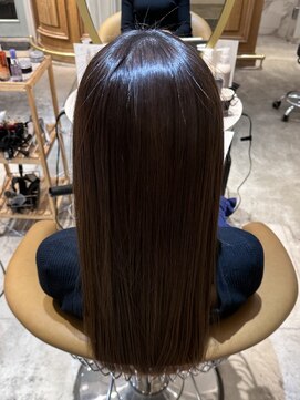 ロンド シャルム 吉祥寺(Lond charme) 黒髪グレージュ縮毛矯正髪質改善酸熱トリートメント吉祥寺