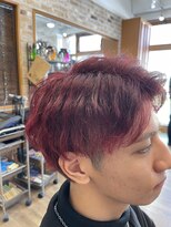 シャンティ 琴似店(Shanti)&nbsp;メンズブリーチ　ワインレッド