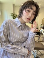 キノ(kino)&nbsp;ボブフェイスレイヤー前髪ありグレージュ切りっぱなし