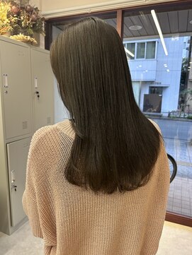 ルックアット(Look at) 【Look at】20代30代40代オリーブグレーアッシュグレーミディ