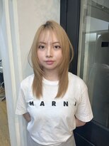 シェノン バイ アランスミシー 表参道(CHAINON by Alan smithee)&nbsp;ブロンドカラー×ハッシュカット