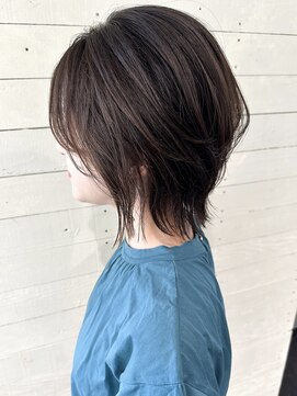 ルノン フィージュ(LUNON fieju) ショートウルフ/アッシュベージュ/伸ばしかけヘア/髪質改善