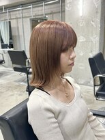 ラック(LUCK)&nbsp;ボブオレンジベージュ/切りっぱなし/秋カラー/船橋