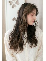 カバーヘア ブリス 川口(COVER HAIR bliss)&nbsp;オリーブグレージュカラーミストバングハイライトZ川口20代30代