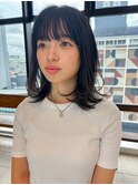 ミディアムレイヤースタイル