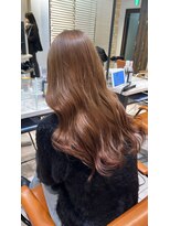 アジールヘア 所沢プロペ通り店(agir hair)&nbsp;ミルクティーメルティカラーフェミニンロングケアブリーチ所沢
