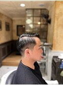 【LUDLOW　BLUNT】フェードカット　バーバーヘア　サイドパート