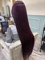 ラボヌールヘアーノーブル 新越谷店(La Bonheur hair noble)&nbsp;スーパーロング/カシスピンク/極上髪質改善【美髪】