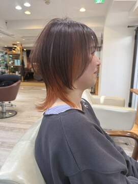 エレノア スパアンドトリートメント 新宿(Eleanor) ショートウルフ×インナーオレンジ