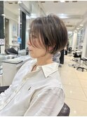ショートカット×ひし形ショートボブ×ハイレイヤー30代40代50代