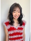 ダークオリーブカラー× レイヤーカット