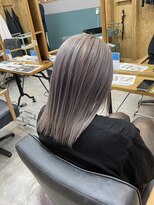 アフターニュース 新潟(afternews)&nbsp;ボブ/グレーベージュカラー/ブリーチ/ダブルカラー/新潟