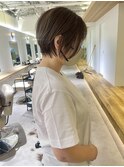丸みショート◎30代40代50代/白髪ぼかしベージュ
