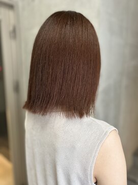 ルノン(LUNON) アプリコットオレンジくびれヘアハイライトカラー熊本