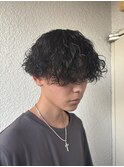 メンズ波巻きパーマスタイル