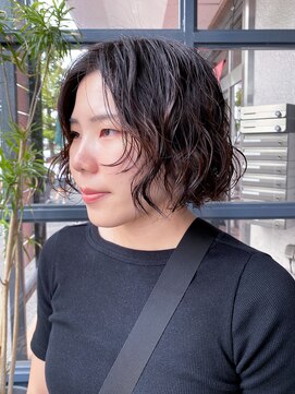 ヘアークラフト(Hair Craft) ボブレイヤーパーマ×レイヤーカット【岡山】ボブパーマ
