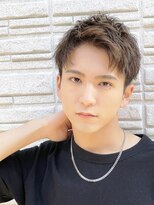 ハレ ヘアサロン(Hale hair salon)&nbsp;Haleブルーブラックニュアンスパーマスパイキーショートバーバー