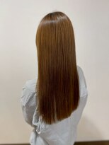 ヴァンカウンシル 清須店(VANCOUNCIL)&nbsp;オレンジブラウン×完璧なツヤ感が際立つ◎ストレートロング