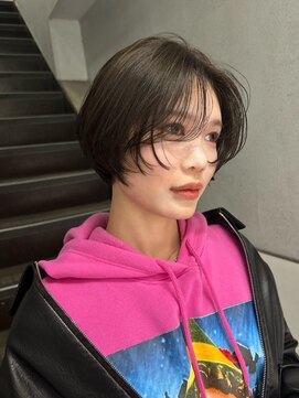 ショートボブ /レイヤーショート /地毛 /黒髪