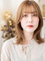 カバーヘアアンドスパ ブリス 浦和(COVER HAIR&SPA bliss)&nbsp;バタフライカット切りっぱなし小顔ミディTd1浦和20代30代40代