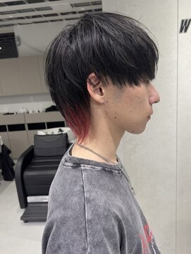 ホワイト(WHITE) マッシュウルフ　デザインカラー