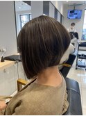 ショートボブのハイライト