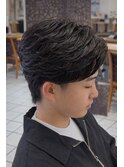 フェザーニュアンスパーマ◎春の大人爽やかショート