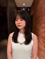 サラ 山口店(SARA)&nbsp;韓国風顔周りレイヤー×暗髪