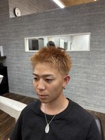 kaming&nbsp;スパイキーショート×ハイトーンカラー/メンズカット