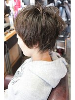 オーバーキャプテンネイキッド(OVER CAPTAIN NAKED) 【大人キュート】円みベリーショート+骨格補正パーマ