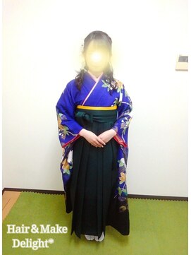 ヘアーアンドメイク ディライト(Hair&Make Delight) ゆるふわハーフアップ