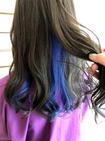 デコヘアー キートス(DECO HAIR kiitos)&nbsp;チラ見え☆インナーブルー