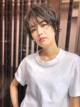 エムスラッシュ たまプラーザ(M.SLASH) ■無造作パーマ濡れ髪ショートウルフM.SLASHたまプラーザ6-1★